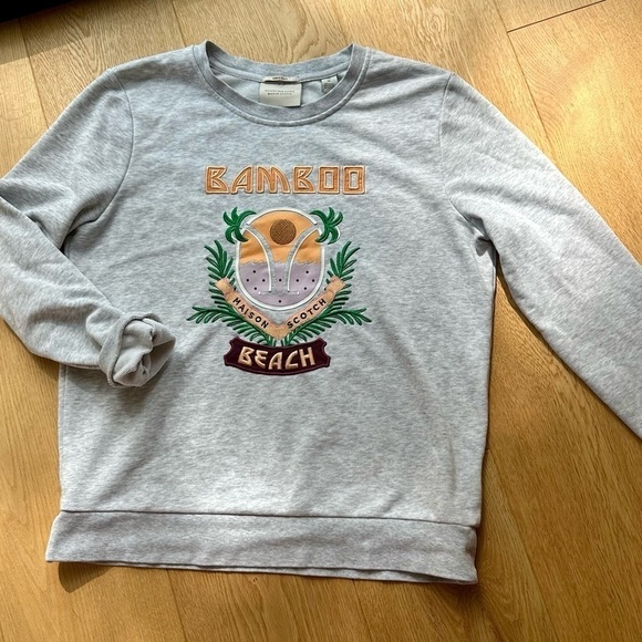 MAISON SCOTCH SCOTCH & SODA BAMBOO BEACH  SWEATSHIRT - M - Picture 1 of 12